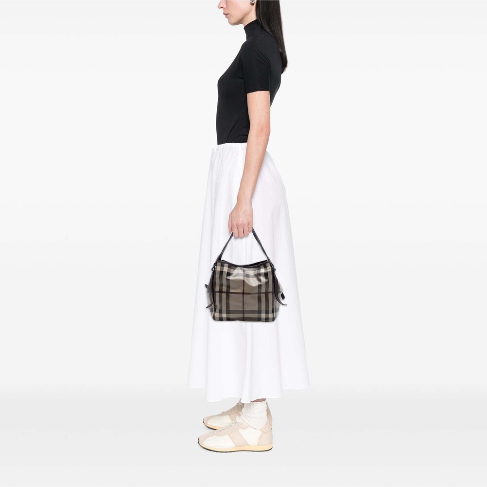 Pre-Loved Burberry Small Smoke Check Coated Canvas Canterbury Tote - Picture 7 of 7